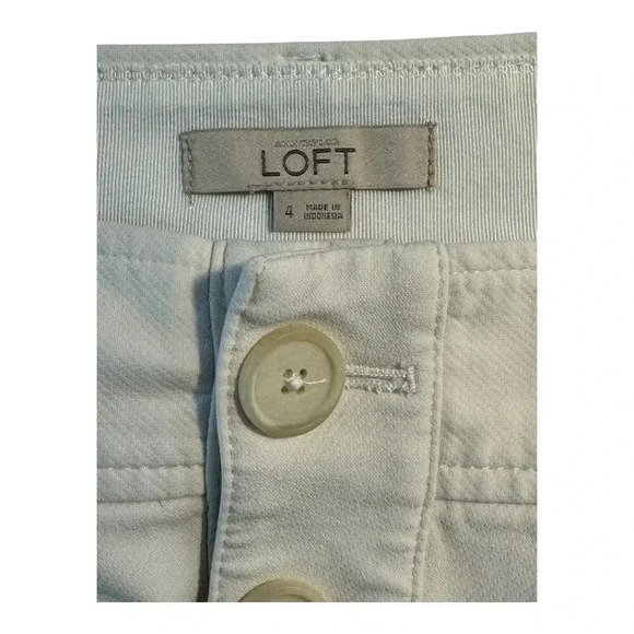 LOFT‎ Women's Beige Button-Front Knee Length Skirt Size 4 Casual - Picture 5 of 7